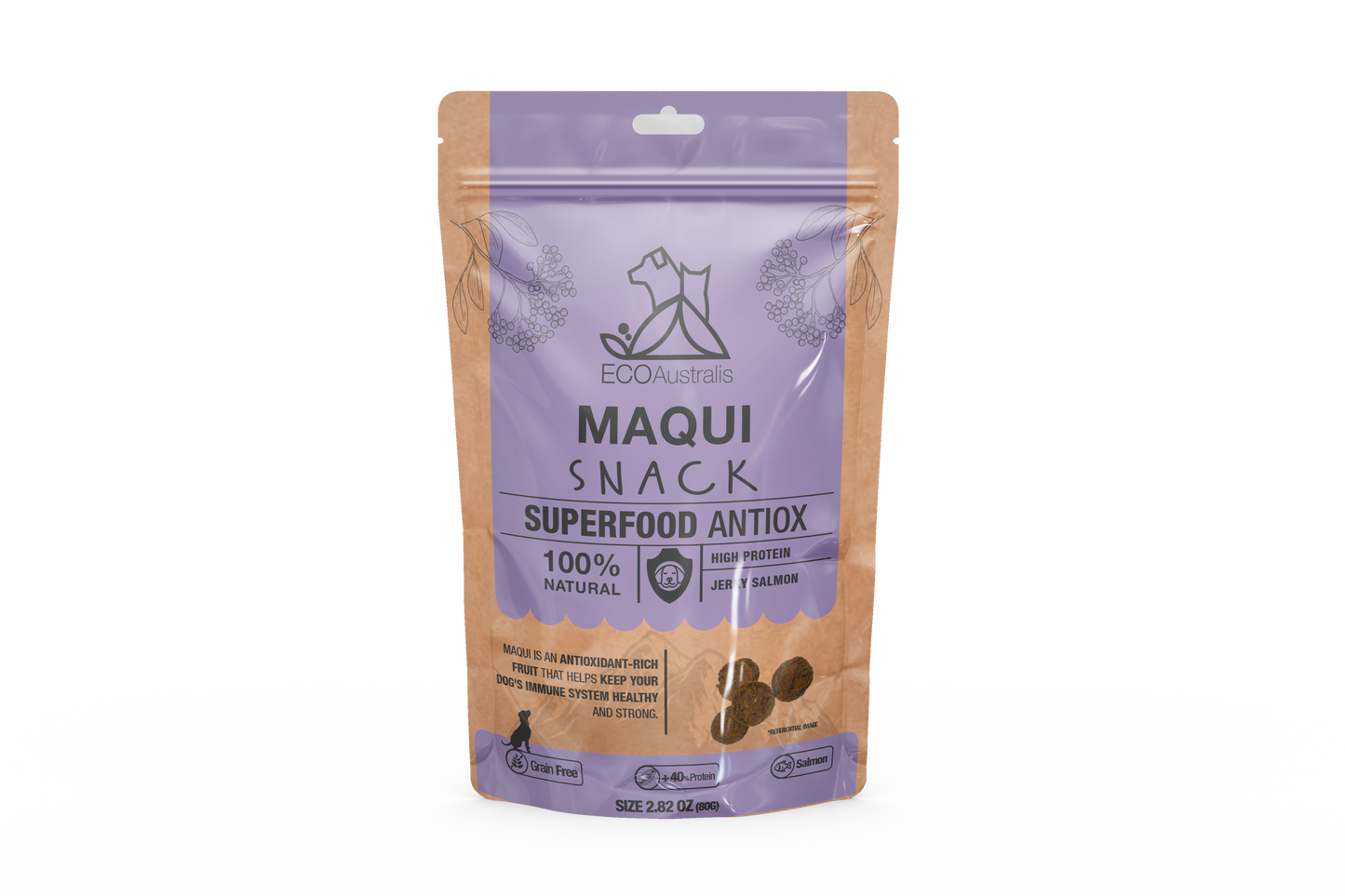 Snack Antiox Maqui ECOAustralis 80 grs (2.82 oz) Superfood