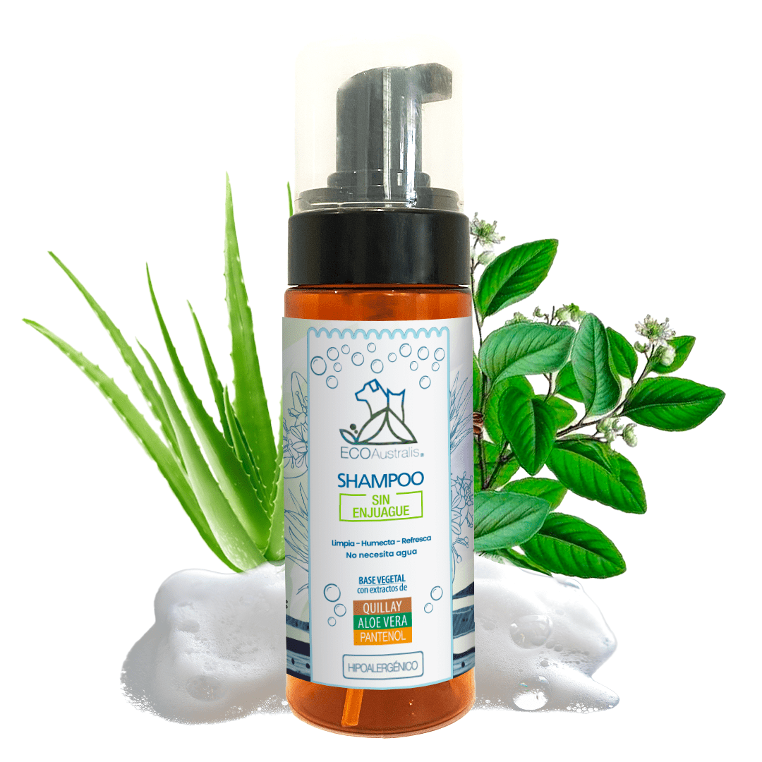 Shampoo sin enjuague a base vegetal hipoalergénico ECOAustralis 160 mL