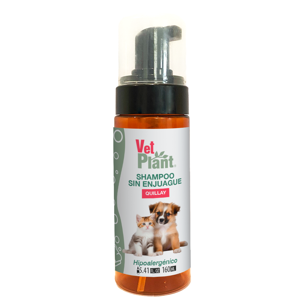 Shampoo Sin Enjuague VETPLANT 160 mL